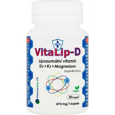 VitaLip-D lipozomální Vitamín D3+K2+Mg 30 kapsúl