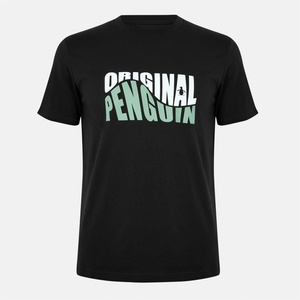 Original Penguin Тениска Original Penguin Men's Crew Neck Short Sleeve T-Shirt - True Black