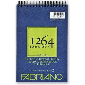 Fedrigoni 1264 Скицник за рисуване 180g A5 с 30 листа на спирала 19100645 (19100645)