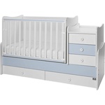Lorelli Легло Lorelli - Maxi Plus, 3Box, 70 х 160 cm, бяло/baby blue (10150580039P) - baby
