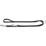 HUNTER Повод за куче Hunter Adjustable Nylon V Leash Dog leash - Black - размер Länge max. 200 cm (057-0385-0111)