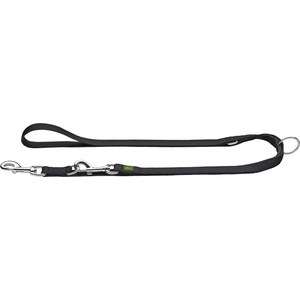 HUNTER Повод за куче Hunter Adjustable Nylon V Leash Dog leash - Black - размер Länge max. 200 cm (057-0385-0111)