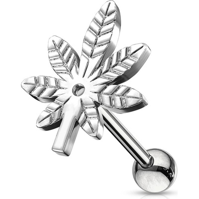 Šperky4U Cartilage piercing do ucha list CP1044