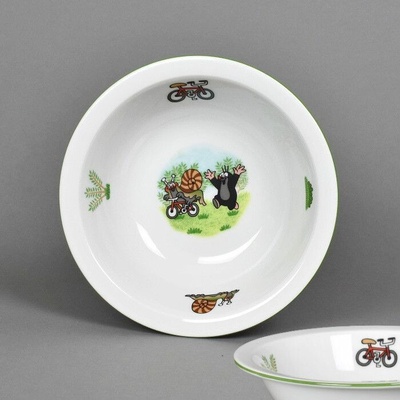 Plastimex Miska Krtek a šneček zel.linka čes.porcelán 16 cm