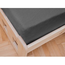 Textilomanie Jersey plachta tmavo sivá 90x200