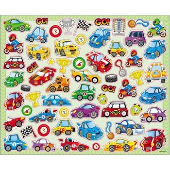 Sparkys - Големи книжки за оцветяване със стикери ПРЕВОЗНИ СРЕДСТВА