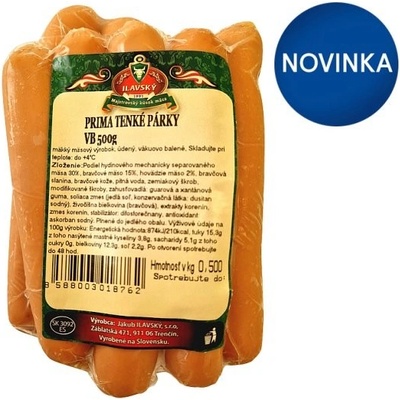 Ilavský Prima tenké párky 0,5 kg