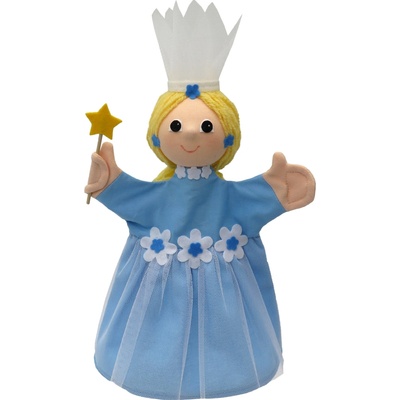 MUB3 Víla kvetinová modrá 34 cm maňuška