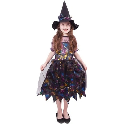Rappa Детски костюм вещица цветен (M) e-obal