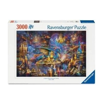 Ravensburger Пъзел Ravensburger Dragons Library 3000 Части
