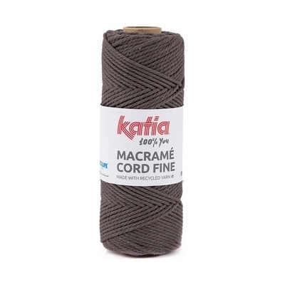 MACRAME CORD FINE 2,5mm Katia Farby MACRAME CORD FINE: 204 srnčia hnedá - VÝPREDAJ