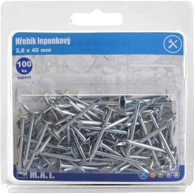 klinec lepenkový 40x2,8mm Zn (100ks)