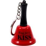  Забавен ключодържател със звънче, поискай целувка - Mini Bell Keychain (D-245398)