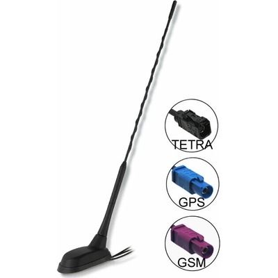 TETRA/ GSM DSC / GPS stresni antena 60°