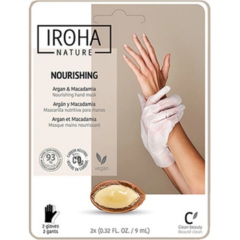 Iroha Nature Омекотяваща маска за ръце с арганово масло, 1 чифт
