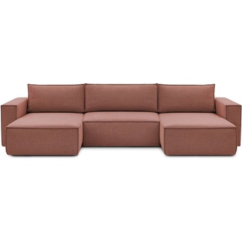 Bobochic Розов ъглов U-образен диван Nihad - Bobochic Paris (101043C)