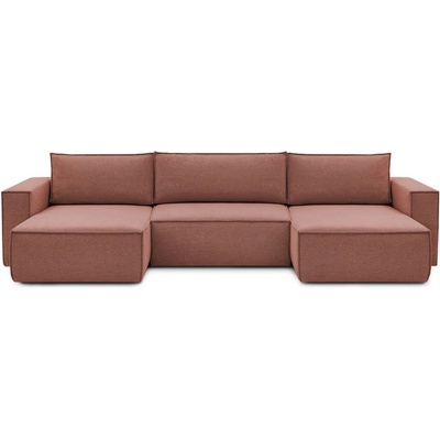 Bobochic Розов ъглов U-образен диван Nihad - Bobochic Paris (101043C)