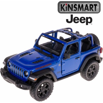 Kinsmart Jeep Wrangler modrý 1:34