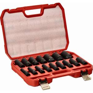 Kraft&Dele Комплект вложки за гайковерт 1/2", 10-32mm, 16бр 64973 (KD11749)