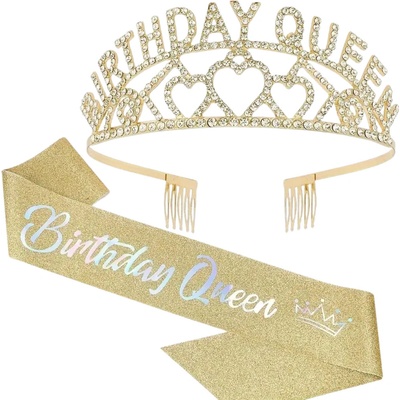dovoz Sada Happy Queen - šerpa a korunka – Zboží Dáma