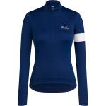 Rapha Дамска фланелка с дълъг ръкав за колоездене Rapha Women's Core Thermal Long Sleeve Jersey Cycling jersey - Navy / White - размер XS (156-2707-0413)