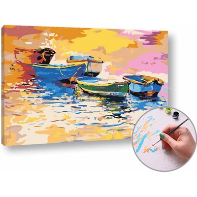 Maľovanie podľa čísel STORY | nízka náročnosť - 60x40 cm - natiahnuté plátno na ráme