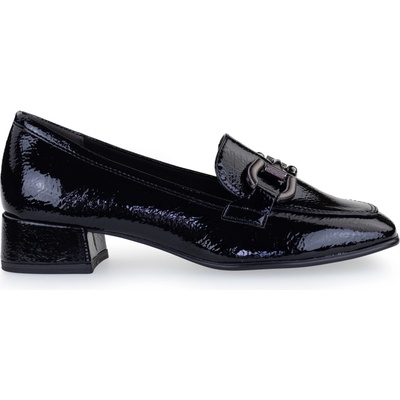 Tamaris mokasíny na podpatku 24316 černé