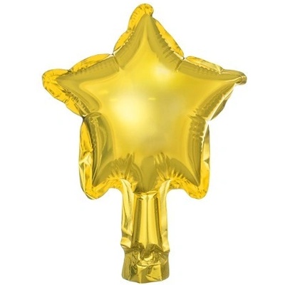 Party Deco Фолиев Балон, Звезда, Златно, 12см