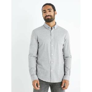 Celio Светлосива мъжка риза Celio Bapik Celio | Siv | МЪЖЕ | S