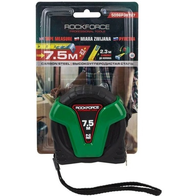Rock FORCE ROCKFORCE zvinovací metr 7,5 m x 27 mm široký