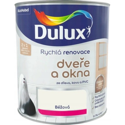 Dulux Rýchla renovácia dvere a okná 0,75 l béžová