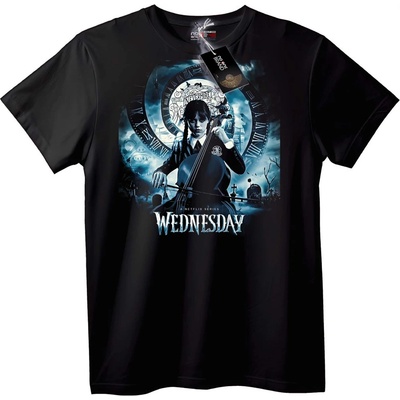 NOONEBRAND Тениска Wednesday Netflix Сериал - 2XL, Black
