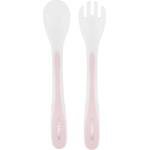 Kikkaboo Комплект пластмасови лъжица и вилица Kikkaboo - Pink (31302040099)