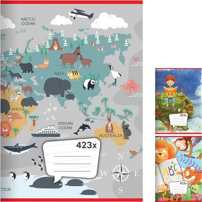 JUNIOR Zošit A4 linajkový 423x