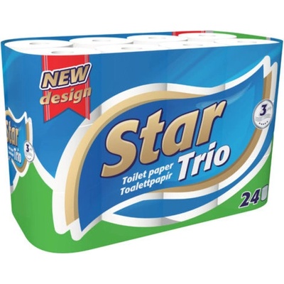 Ooops Star Trio 3-vrstvový 24 ks