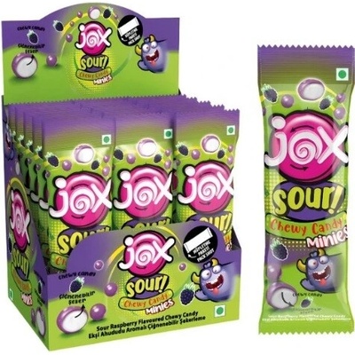 Jox Minnies sour raspberry 24 x 15 g