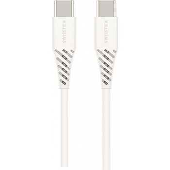 Swissten 71506530 TPE USB-C/USB-C (PD) 5A (100W), 2,5m, bílý