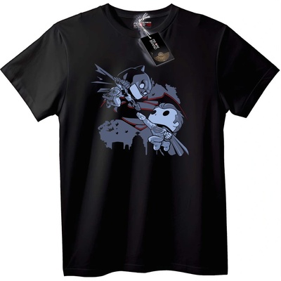 NOONEBRAND Тениска Batman & Robin Chibi - 2XL, White