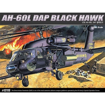 Academy Sikorsky AH-60L DAP černá Hawk Model Kit 12115 1:35