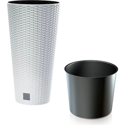 Prosperplast Květináč Rato tubus 40 x 76,3 cm bílý