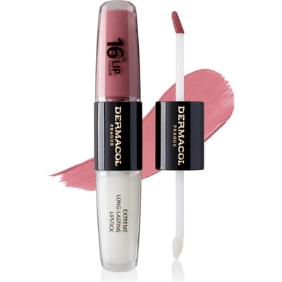 Dermacol 16H Lip Colour Extreme Long-Lasting Lipstick Dlhotrvajúca dvojfázová farba na pery a lesk 39 4 ml