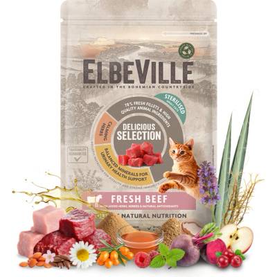 ELBEVILLE Cat Sterilised Fresh Beef 340 g