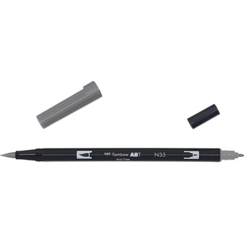 Tombow Маркер ABT Dual Brush N35 хладно сиво 12 (ABT-N35)