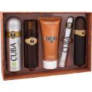 Kozmetické súpravy Cuba Gold EDT 100 ml + voda po holení 100 ml + sprchový gél 200 ml + dezodorant 200 ml + EDT 35 ml darčeková sada