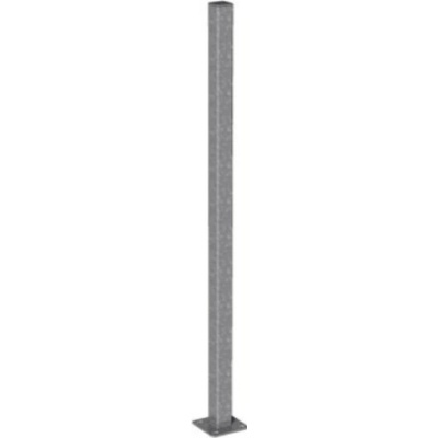 Plotový sloupek 5x5 cm s patkou - výška 120 cm ✔ Velké držáky plotových polí 4 ks