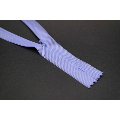 Nedeliteľný skrytý zips (3mm) rôzne farby - dĺžka 18 cm - 60 cm 18 cm Fialová orgovánová