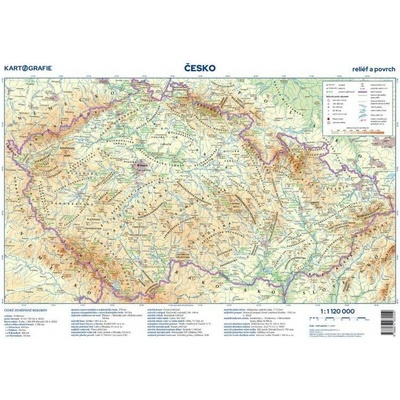 Podložka - Česká republika - příruční mapa- 1:1 120 000