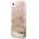 GUESS Liquid Glitter Paisley Case - дизайнерски кейс с висока защита за iPhone SE (2022), iPhone SE (2020), iPhone 8, iPhone 7 (златист)