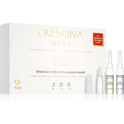 Crescina Transdermic 200 Re-Growth and Anti-Hair Loss proti vypadávání vlasů pro muže 20 x 3,5 ml