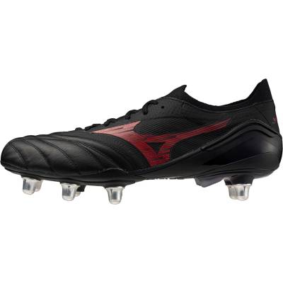 Mizuno Ръгби обувки Mizuno Morelia Neo IV Elite Adults Soft Ground Rugby Boots - Black/Red/Black